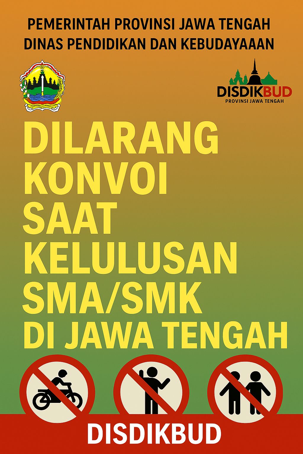  Larangan Konvoi Kelulusan SMA/SMK di Jawa Tengah: Dinas Pendidikan Tekankan Keamanan Siswa